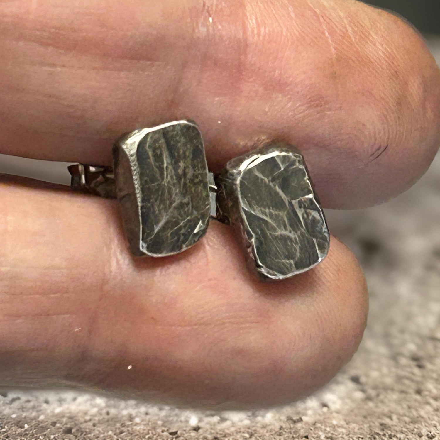 Silver Men’s Stud Earrings