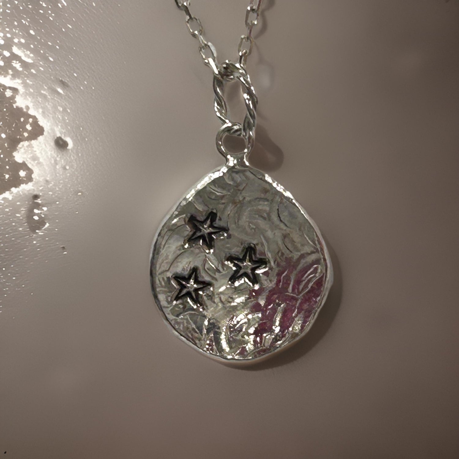 Sterling Silver Star Pendant Necklace Celestial Jewelry