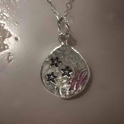 Sterling Silver Star Pendant Necklace Celestial Jewelry