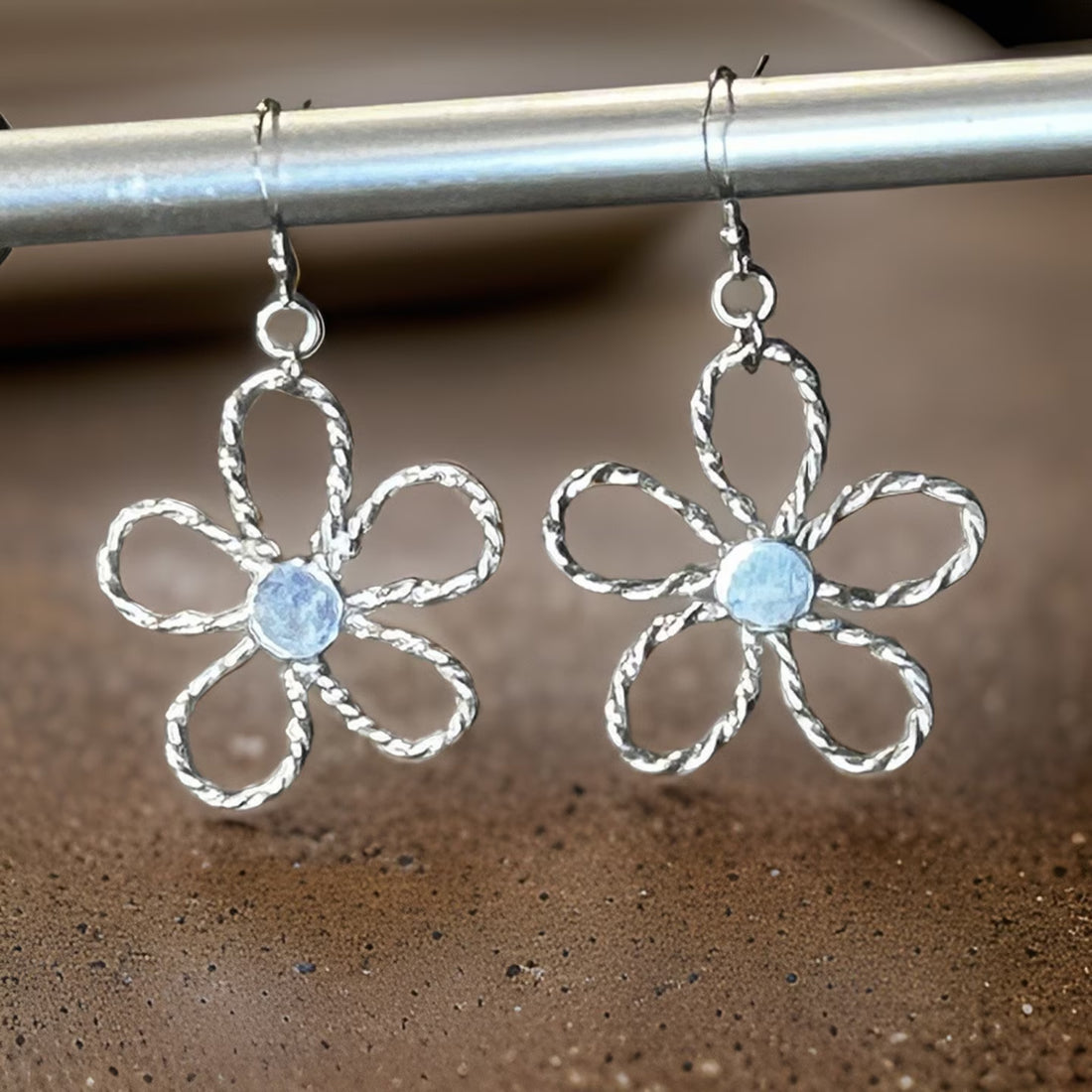 Blossom Silver Flower Earrings