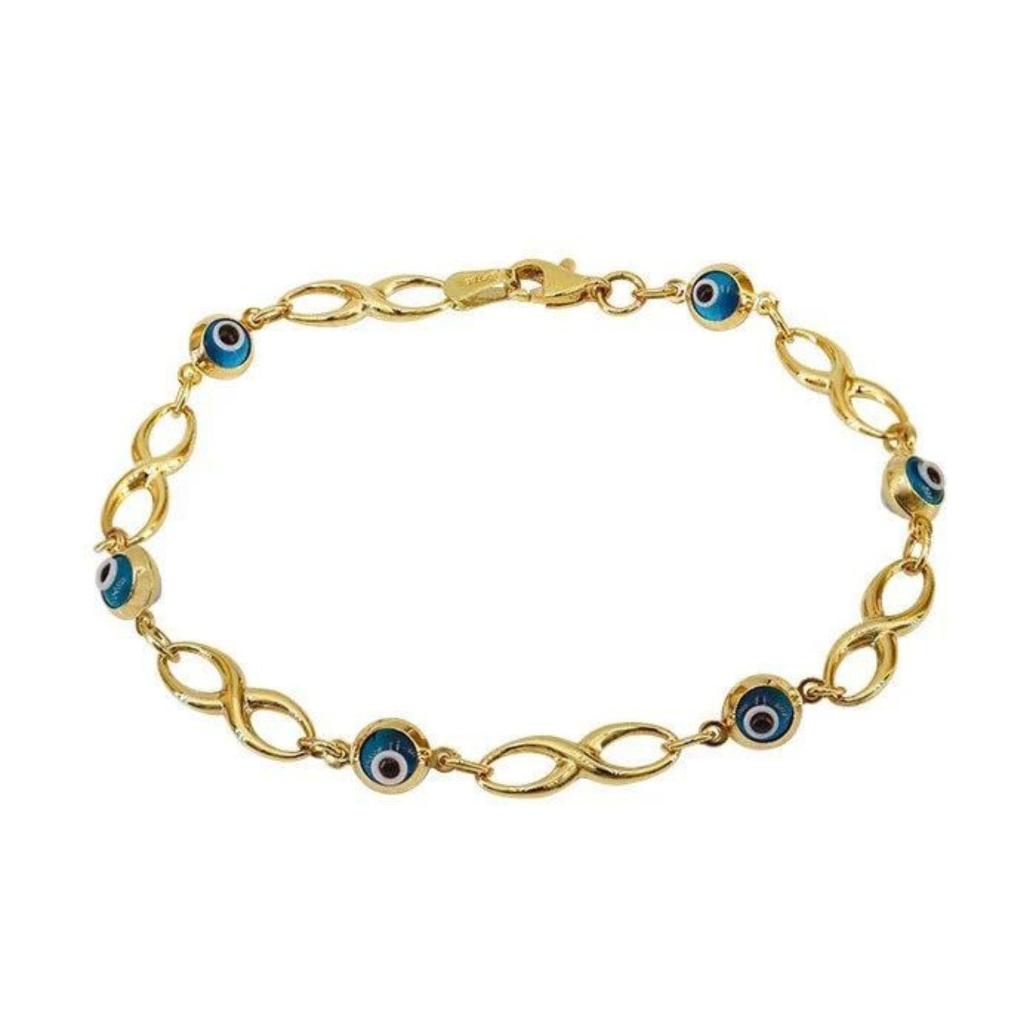 Evil Eye Bracelet Gold - 10K Gold Bracelet | JJewelryArt