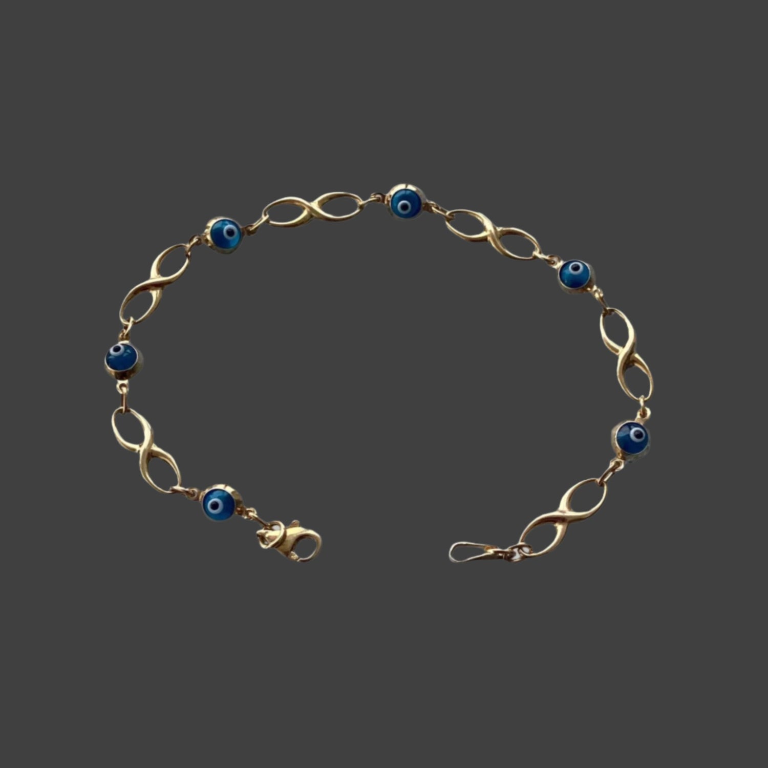 Evil Eye Bracelet Gold - 10K Gold Bracelet | JJewelryArt