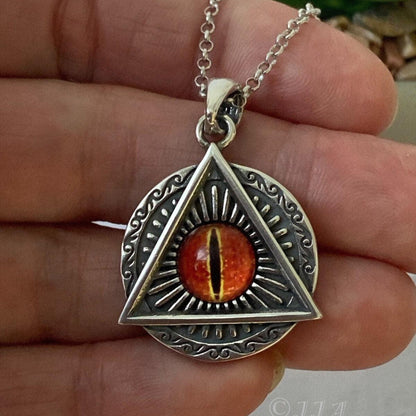 Dragon Eye Pendant - Dragon Necklace | JJewelryArt