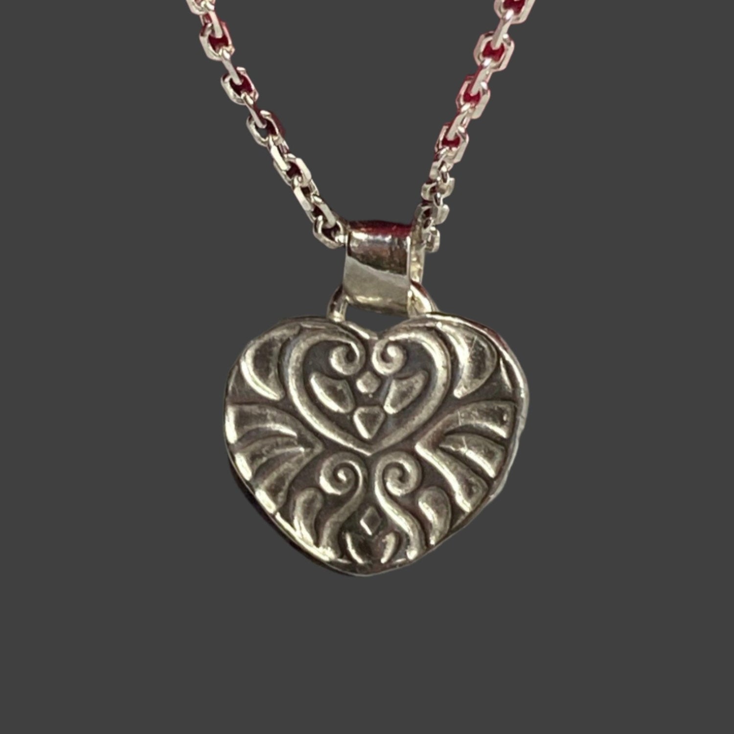 999 Heart Necklace - Silver Heart Pendant | JJewelryArt