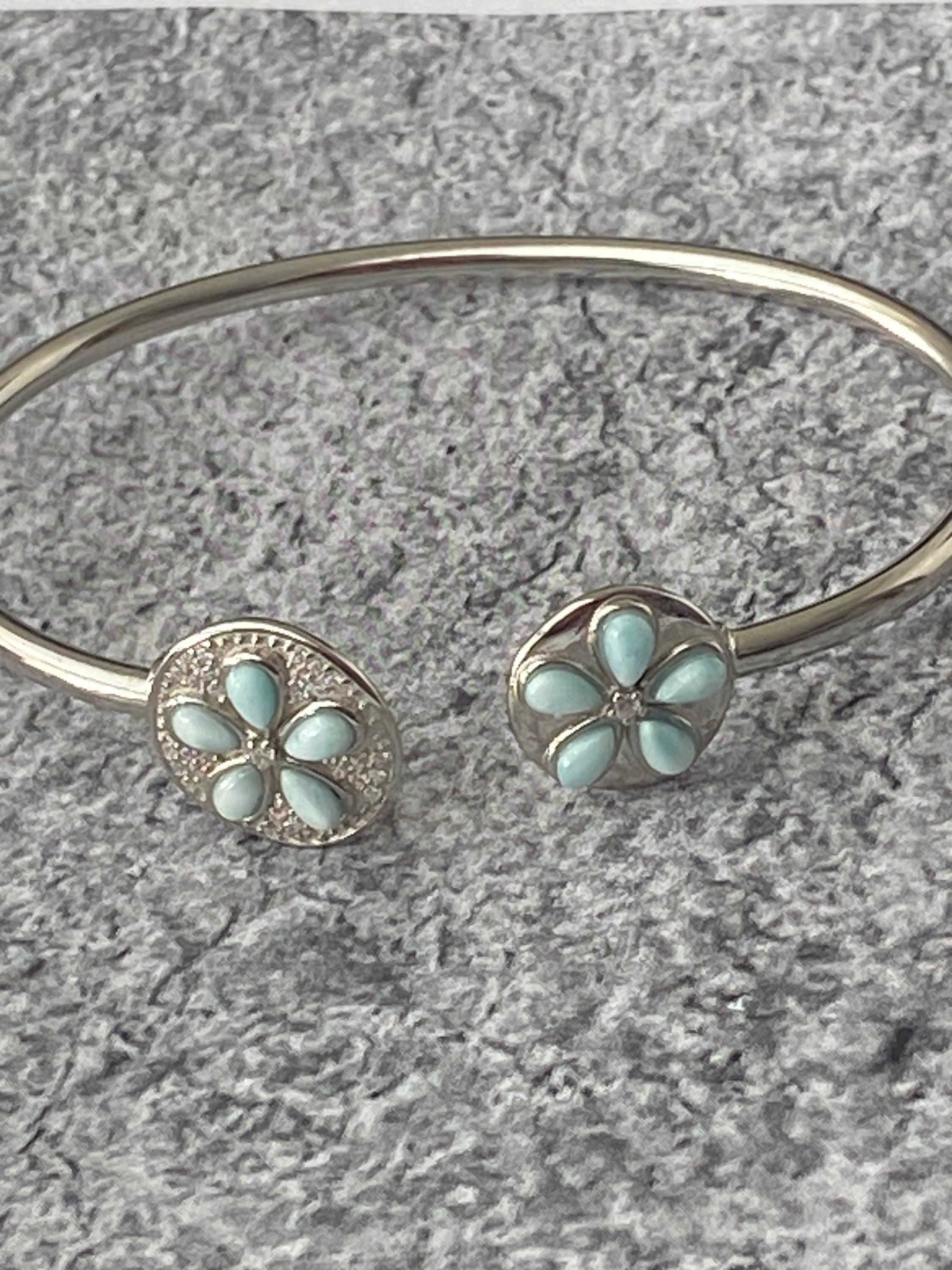 Silver Flower Bracelets - Plumeria Flower Bracelet | JJewelryArt