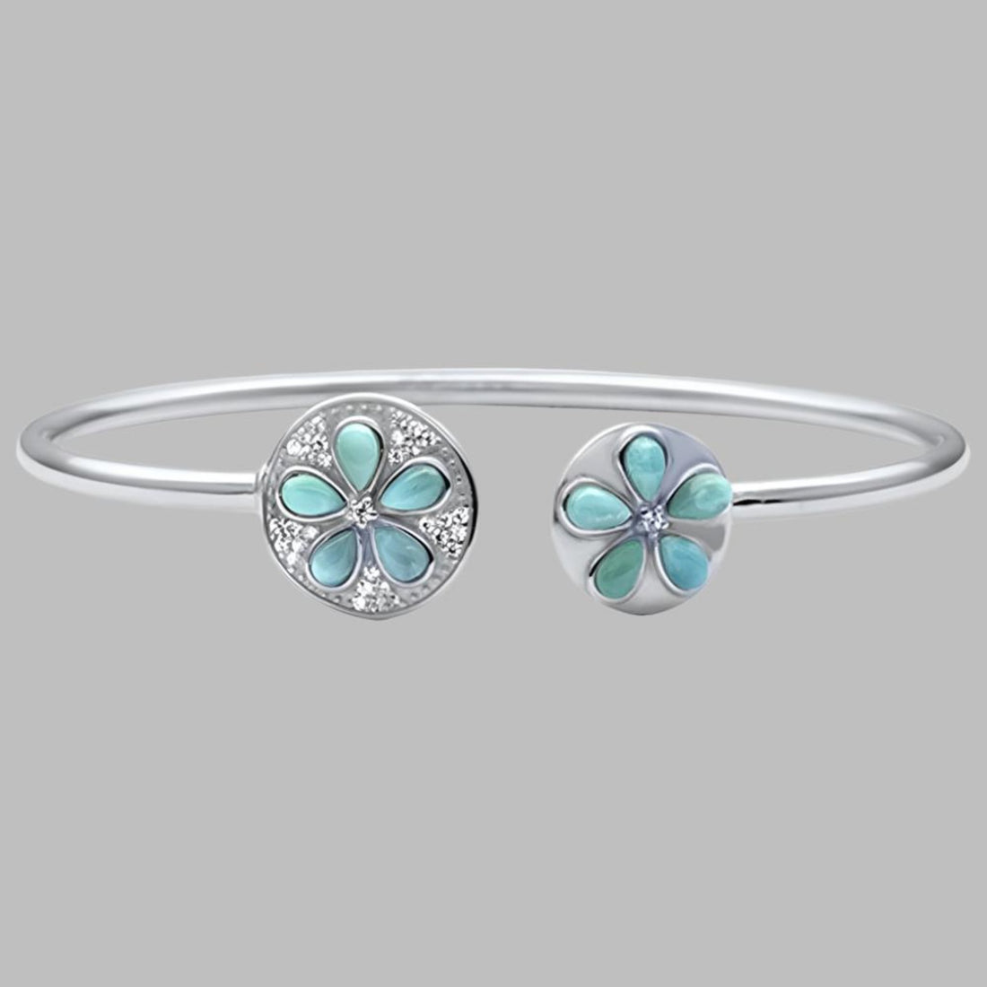 Silver Flower Bracelets - Plumeria Flower Bracelet | JJewelryArt