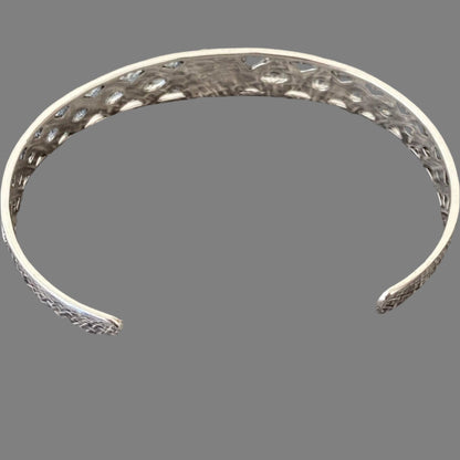 Elegant Sterling Silver Snake Bracelet Band-JJewelryArt