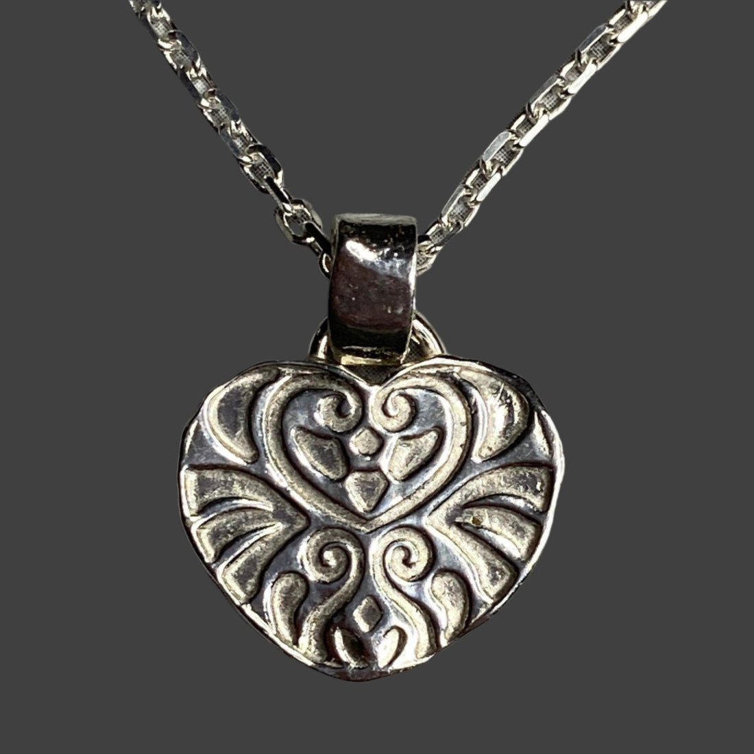 999 Heart Necklace - Silver Heart Pendant | JJewelryArt