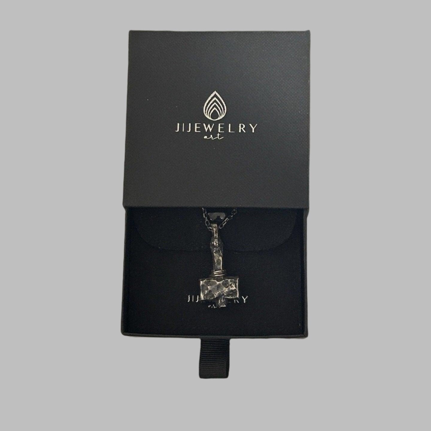 Brutalist Thor Hammer Pendant - Thor Hammer Necklace | JJewelryArt