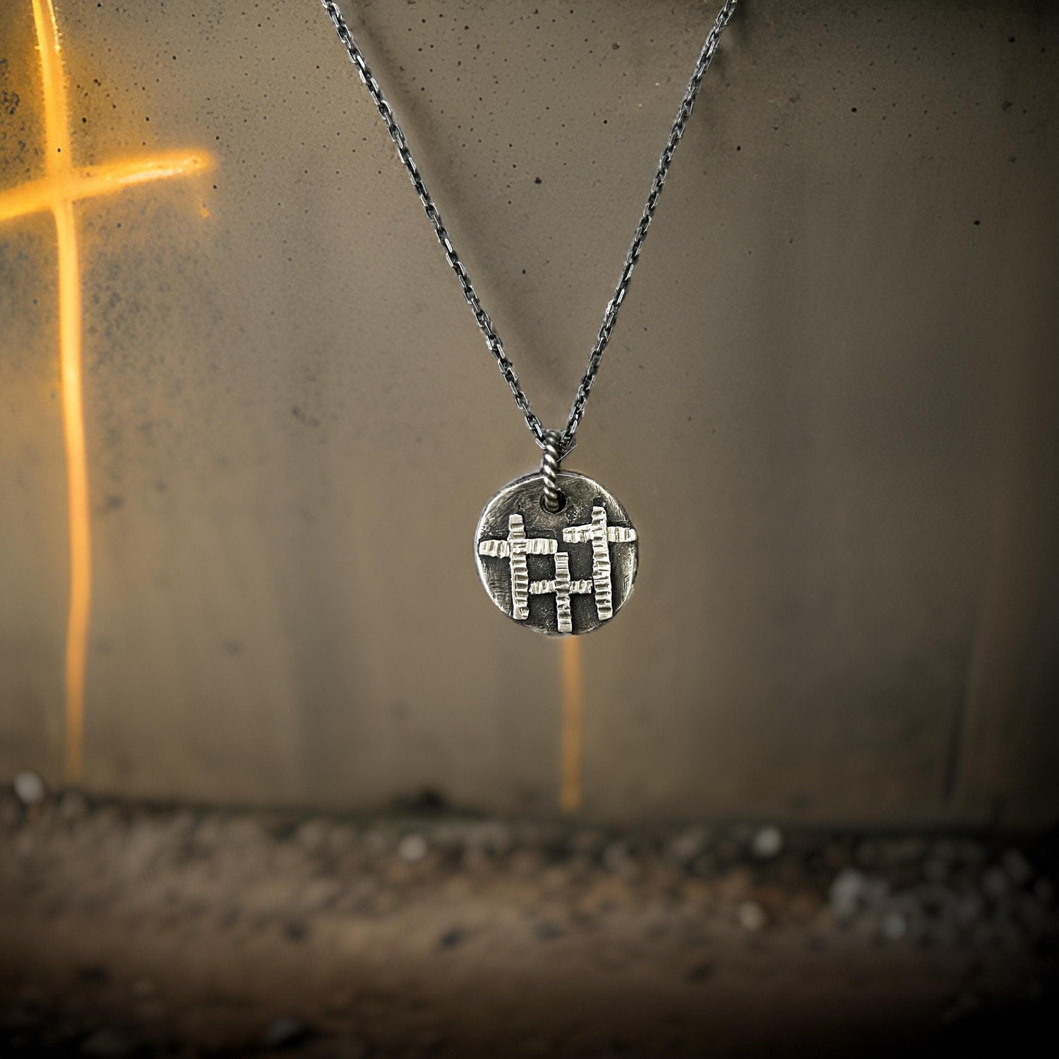 Triple Cross Necklace - Silver Cross Pendant | JJewelryArt