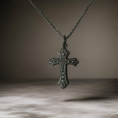 Cross Handmade Pendant - Silver Necklace | JJewelryArt