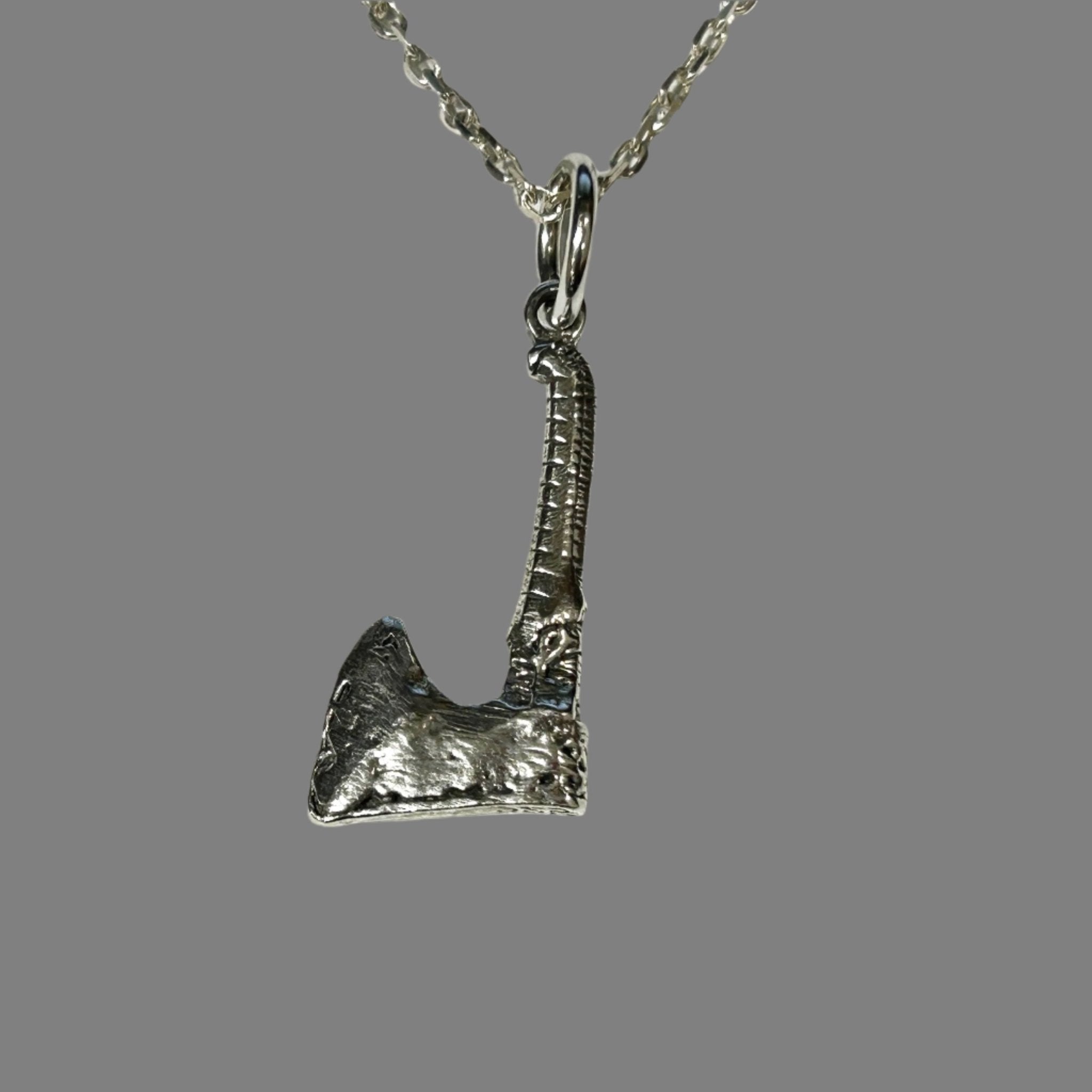 Viking Axe Pendant - Viking Axe Silver Necklace | JJewelryArt