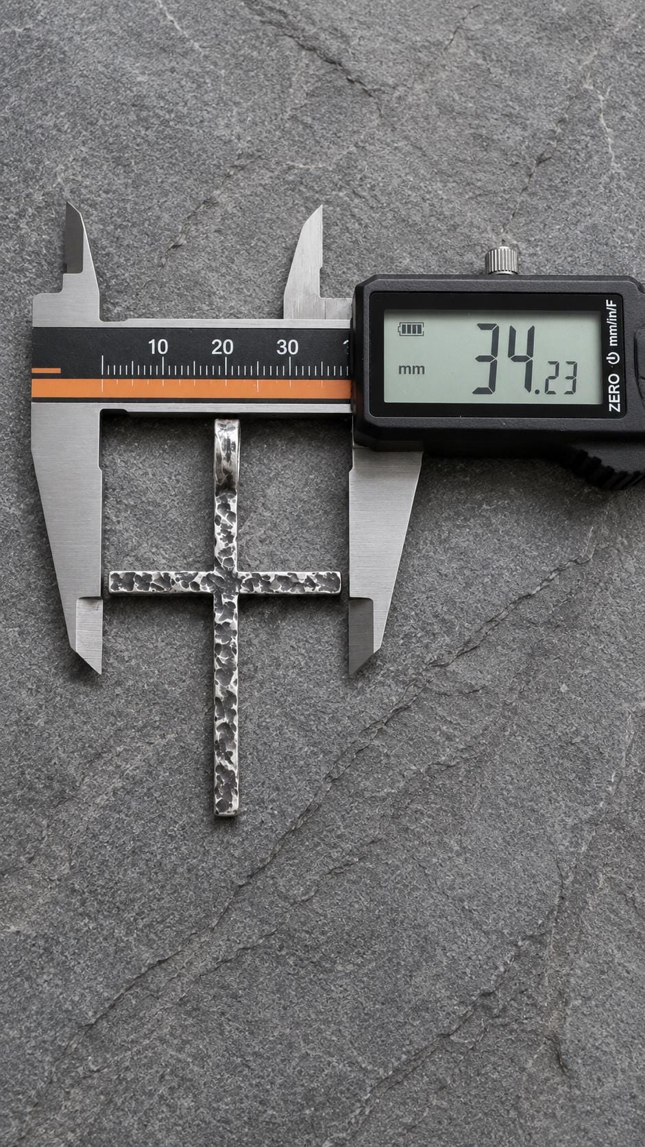 Men’s Oxidized Sterling Silver Cross Pendant