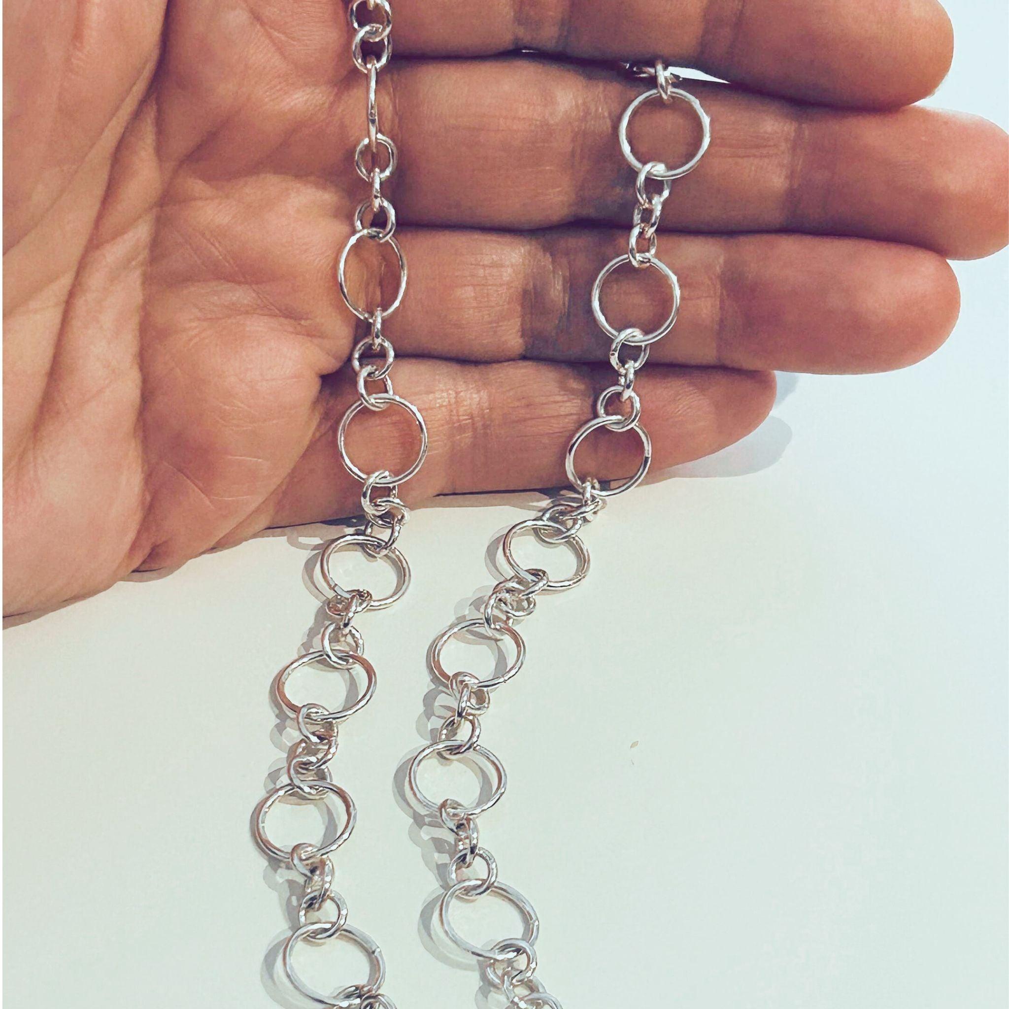 Handmade Sterling Silver Link Chain Gift for Women - JJewelryArt