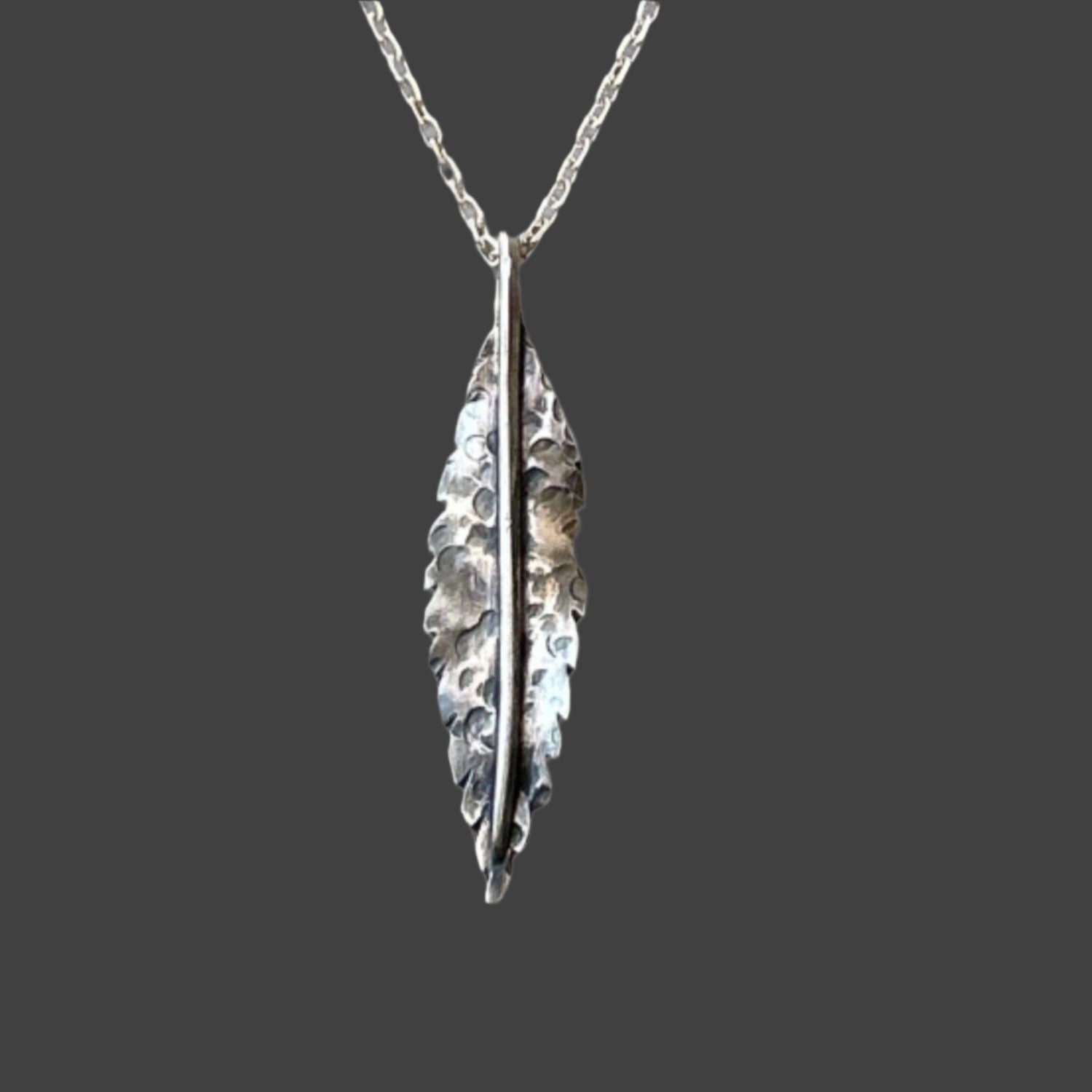 Willow Leaf Necklace - Stunning Leaf Pendant | JJewelryArt