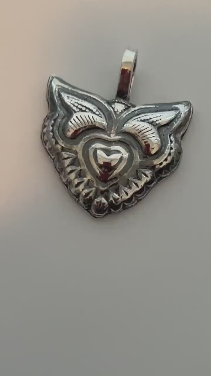 Silver Fox Pendant - Fox Necklace | JJewelryArt