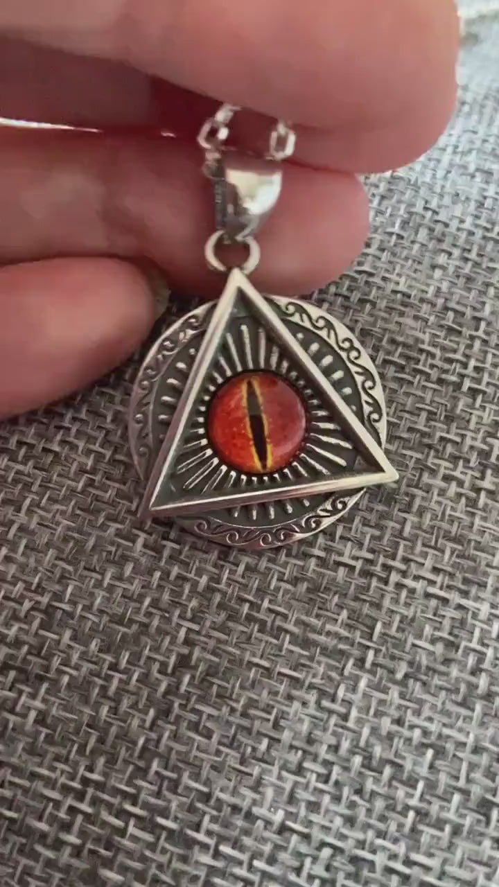 Dragon Eye Pendant - Dragon Necklace | JJewelryArtAmulet Pendant