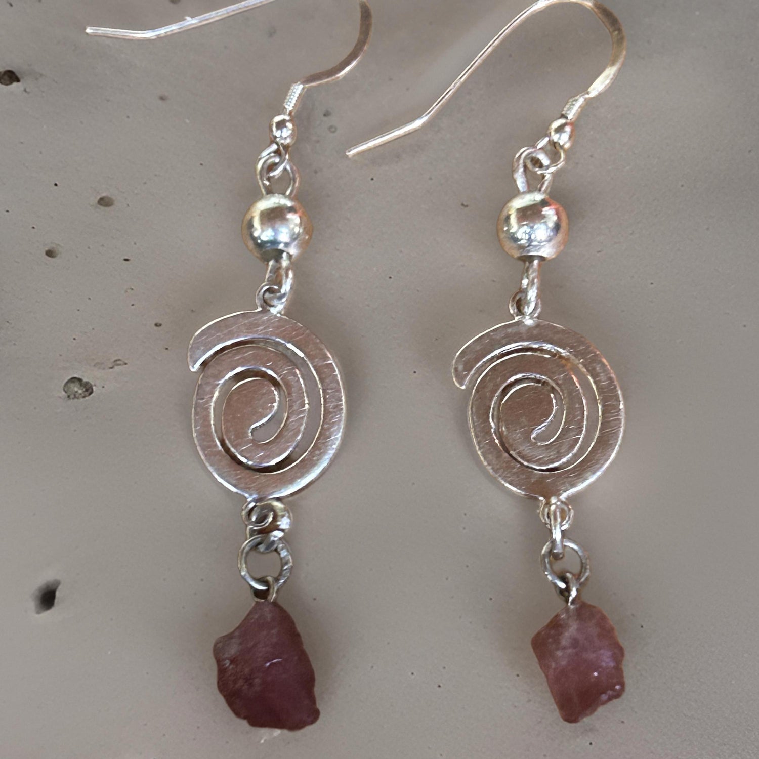 Ruby Natural Stones Earrings