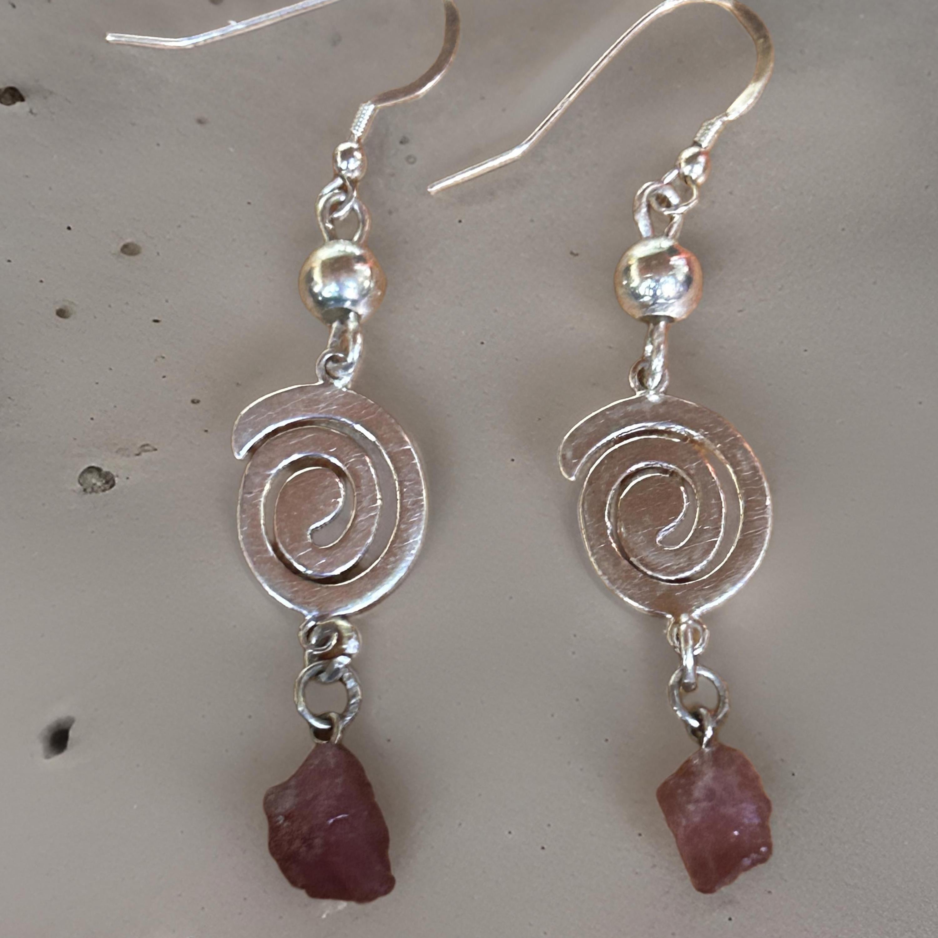 Ruby Natural Stones Earrings