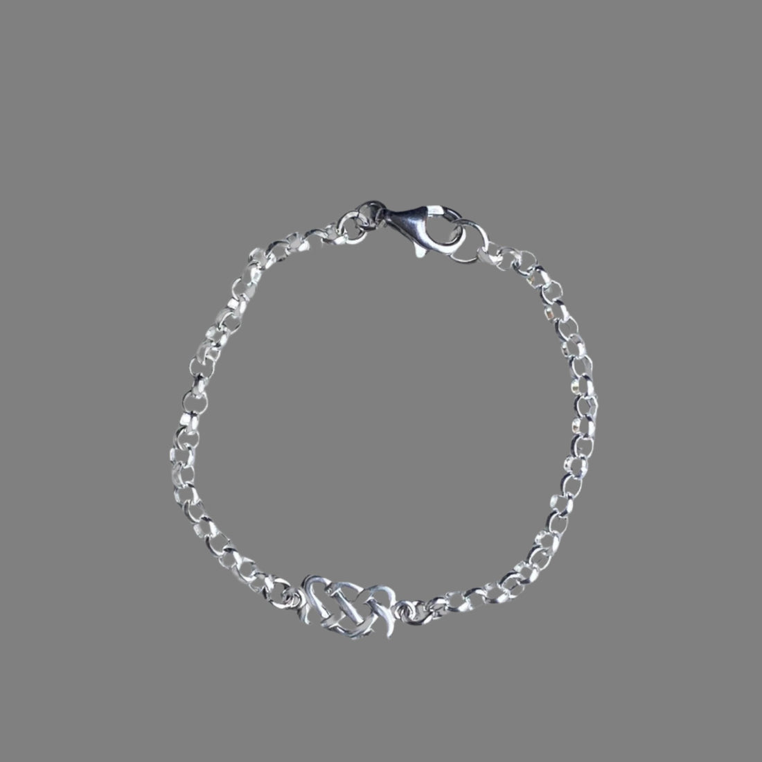 925 Sterling Silver Bracelet with Celtic Charm - JJewelryArt