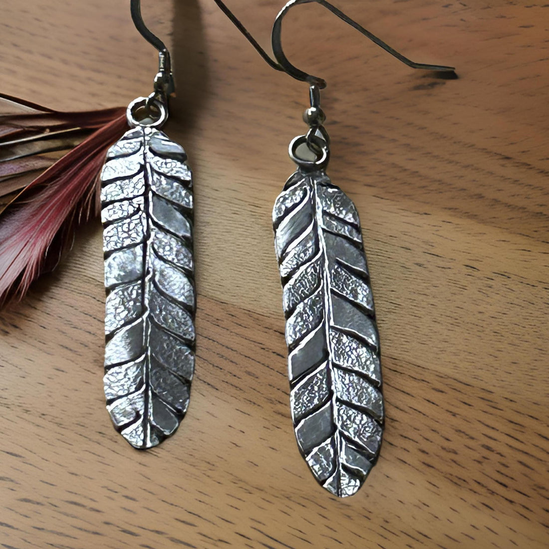 999 Silver Leaf Willow Earrings