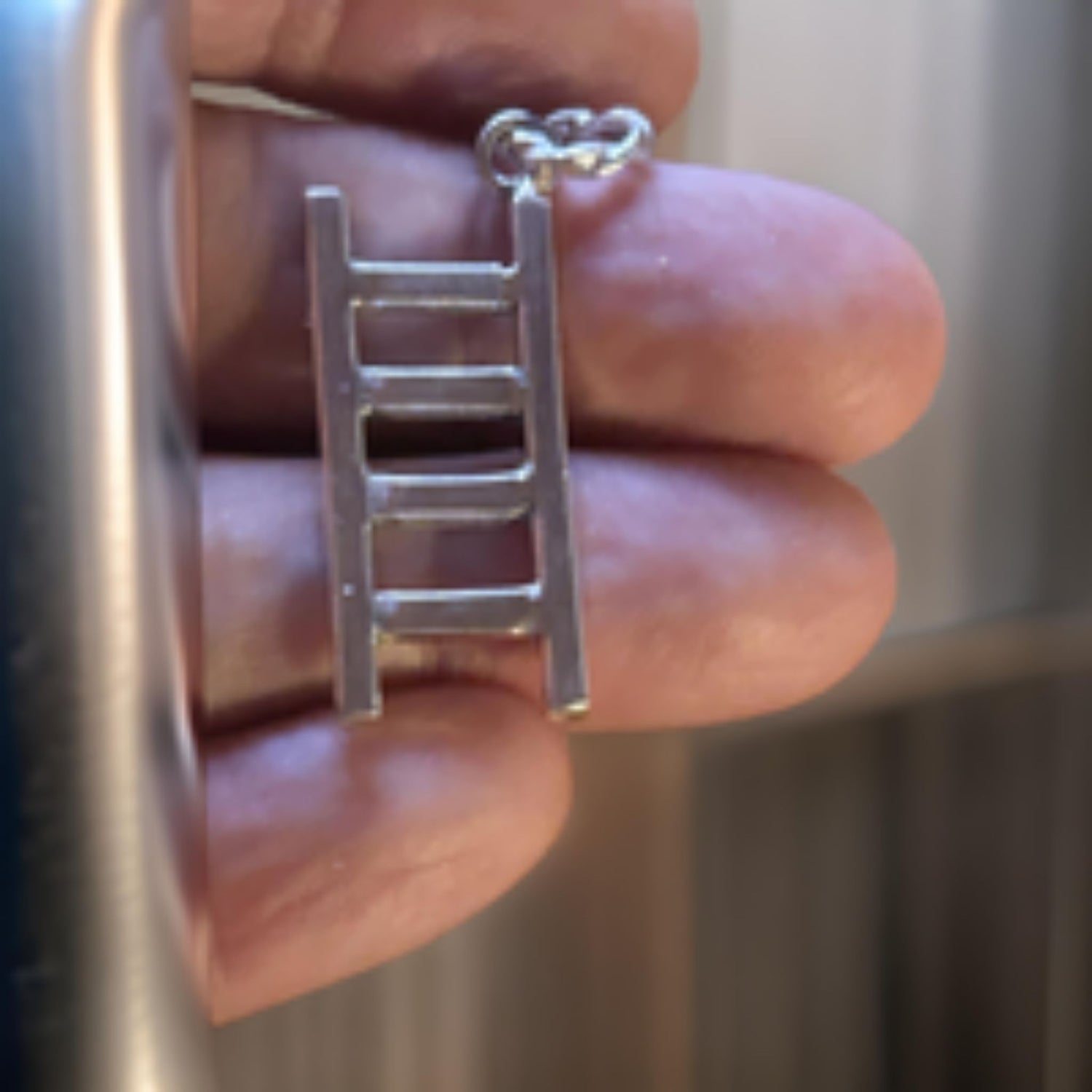 Handmade Sterling Silver Ladder Pendant - Unique Artisan Design