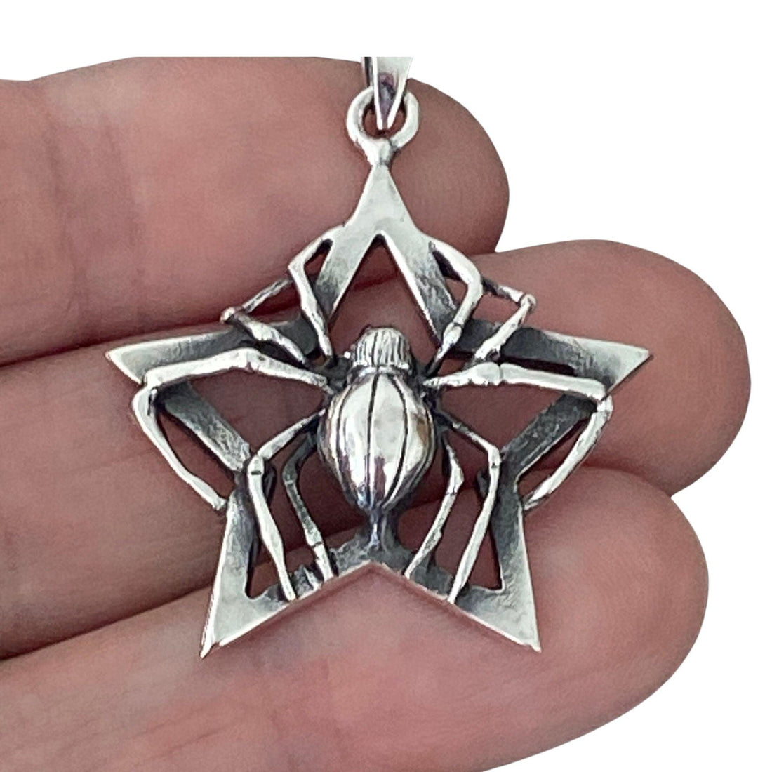 Spider on Star Pendant