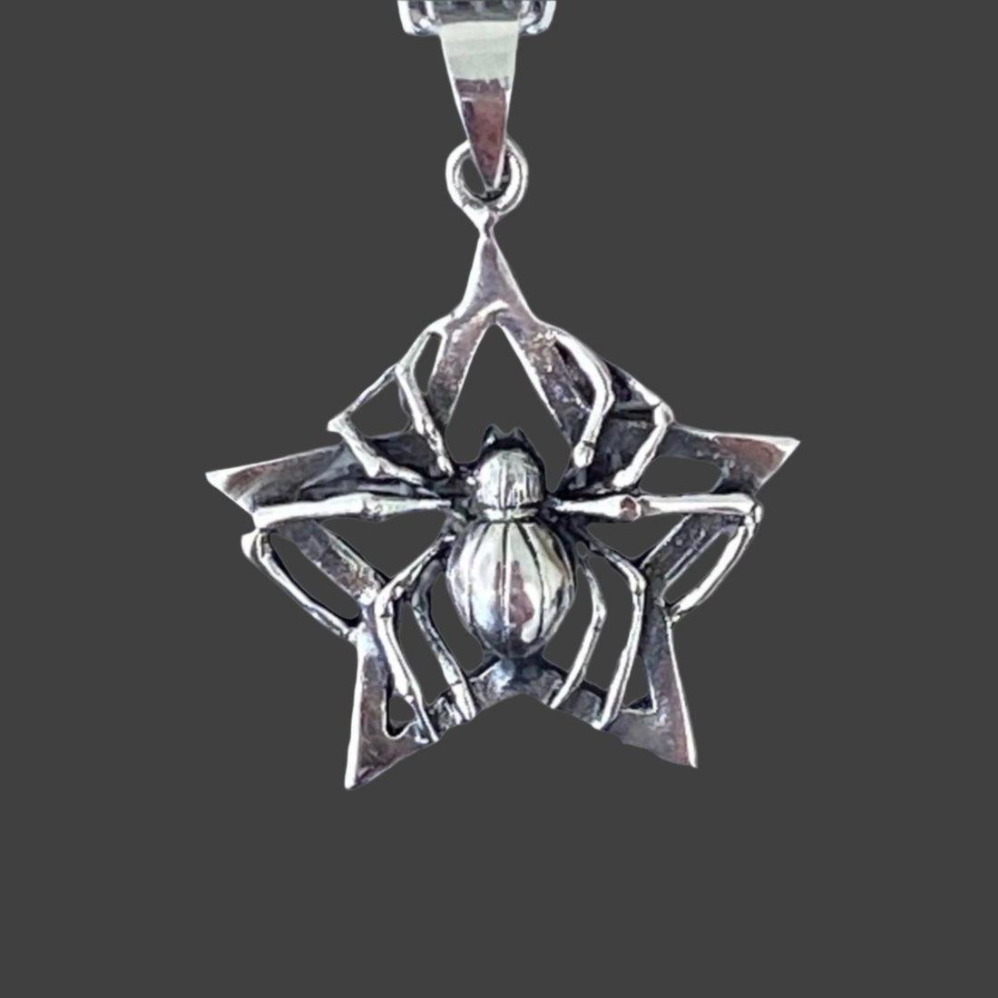 Spider on Star Pendant