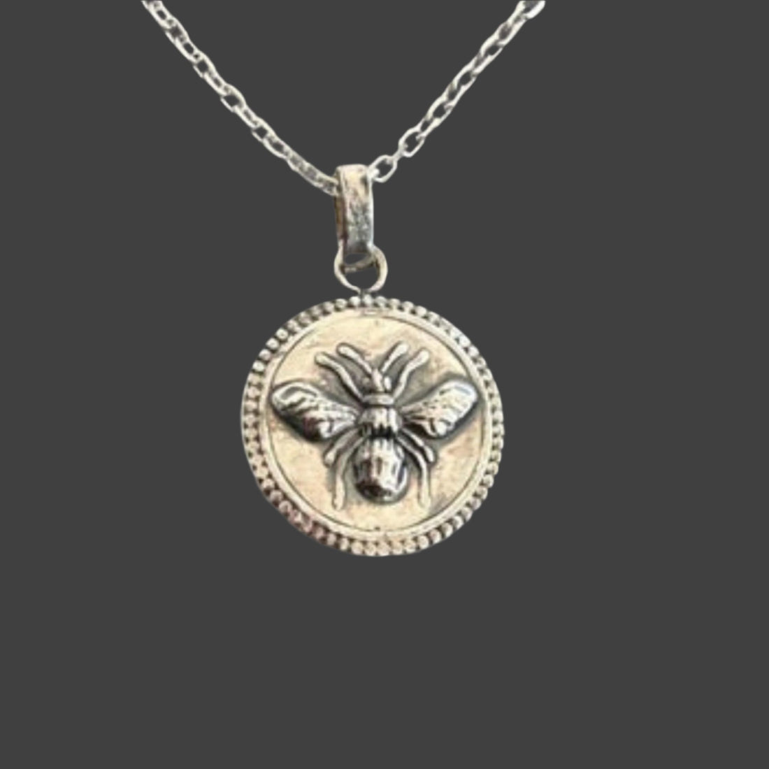 Bee Pendant Necklace - Wild Bee Pendant | JJewelryArt